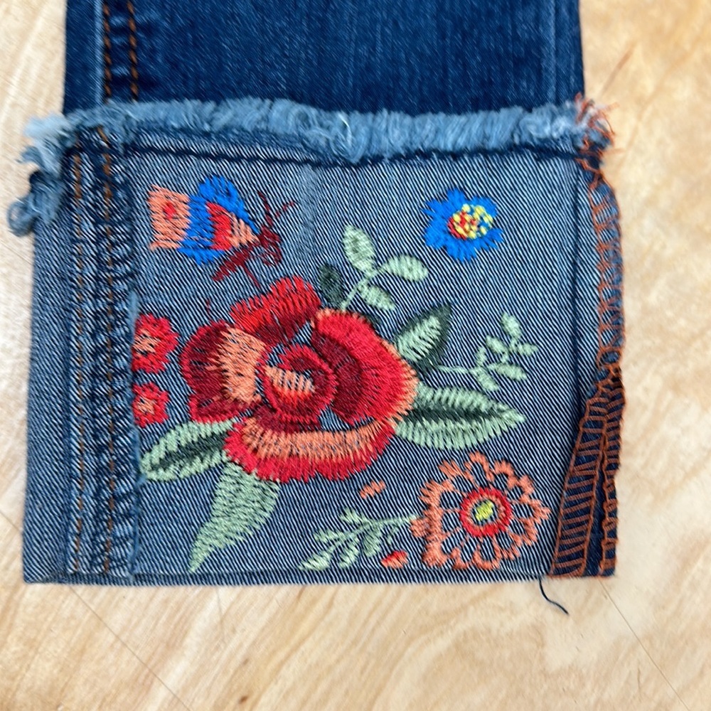 Lee jeans embroidered girls size 8 super‎ stretch new - Picture 4 of 7